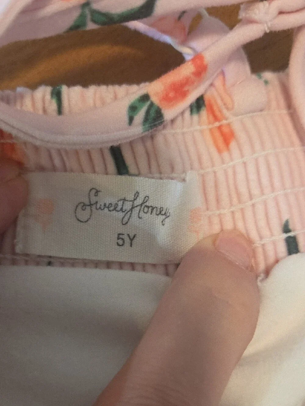SweetHoney Pink Peach-Print Spaghetti-Strap Maxi Dress